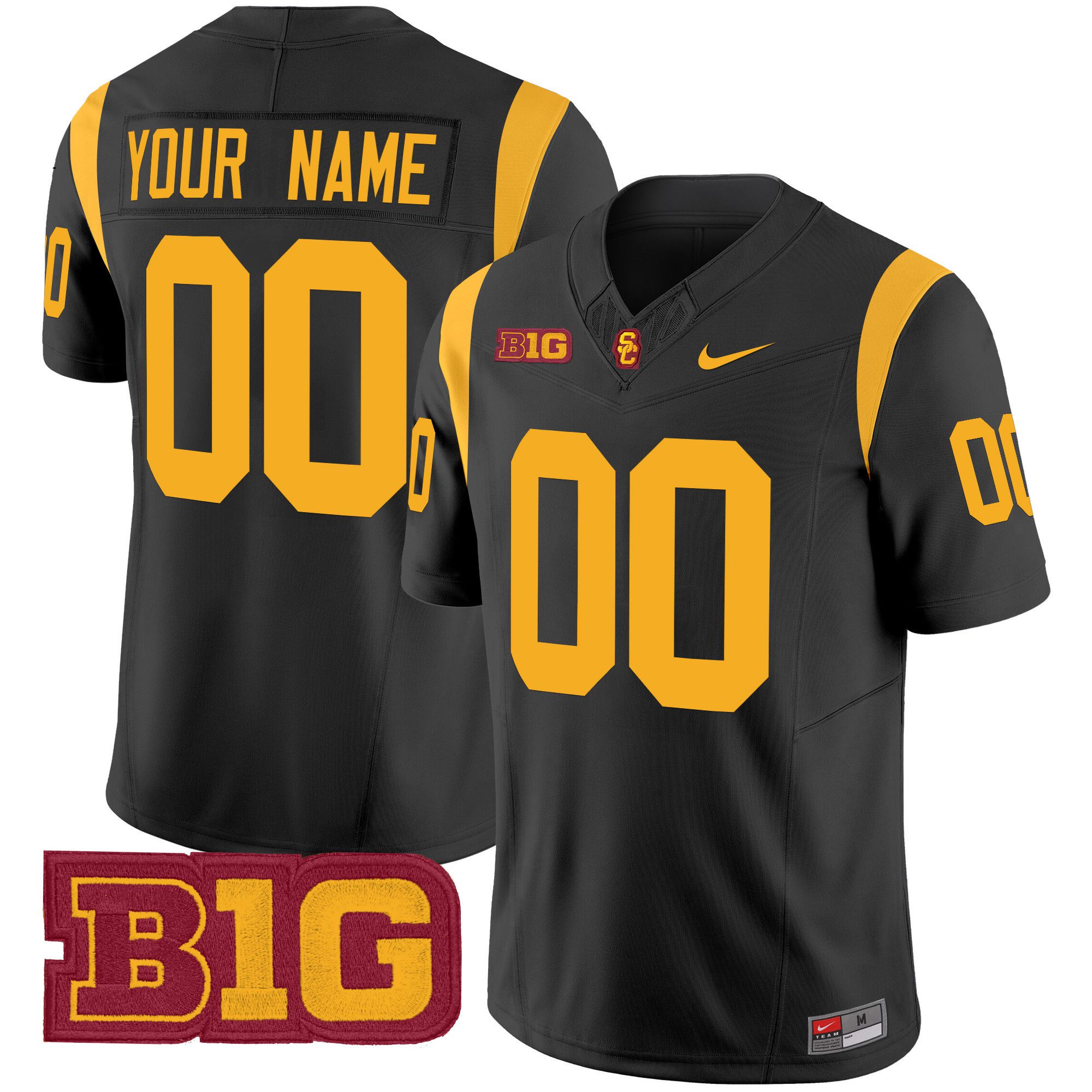 Men USC Trojans Black Nike 2024 Vapor Limited Custom NCAA Jersey style 1